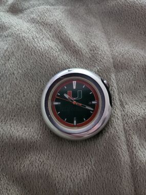 Miami Hurricanes Nike Team" logo and design on the back Watch